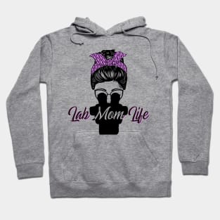 Lab Mom Life Science Microscope Biology Mother’s Day Design Hoodie